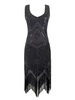 Faschingskostüm 1920er Jahre Flapper Kleider Pailletten Fransen Great Gatsby Kostüm Frauen Retro Kostüm Karneval Kostüm