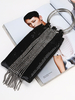 Faschingskostüm 1920er Jahre Great Gatsby Flapper Clutch Taschen Black Rhinestones Tassel Flapper Handtaschen