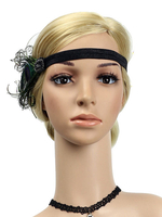 Faschingskostüm 1920er Jahre Great Gatsby Stirnband Federn Frauen Flapper Headpieces Retro Hair Accessories Karneval Kostüm Karneval Kostüm