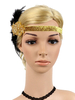 Faschingskostüm 1920er Jahre Great Gatsby Stirnband Flapper Headpieces Strass Feder Frauen Retro Haarschmuck Karneval Kostüm Karneval Kostüm