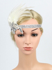 Faschingskostüm 1920er Jahre Great Gatsby Stirnband Pailletten Feder Flapper Headpieces Frauen Retro Haarschmuck Karneval Kostüm Karneval Kostüm