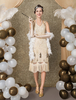 Faschingskostüm 20er Jahre Kleid Charleston Kleid für Damen mit Pailletten bestickt Vintage Kleid Karneval Kostüm