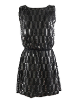Faschingskostüm 20er Jahre Kleid Charleston Kleid für Damen mit Pailletten bestickt Vintage Kleid Karneval Kostüm