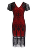 Faschingskostüm 20er Jahre Kleid Charleston Kleid für Damen mit Pailletten bestickt Vintage Kleid Karneval Kostüm