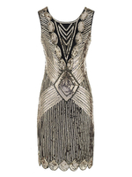 Faschingskostüm 20er Jahre Kleid Charleston Kleid für Damen mit Pailletten bestickt Vintage Kleid Karneval Kostüm