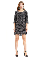 Faschingskostüm 20er Jahre Kleid Charleston Kleid für Damen Polyester Vintage Kleid Karneval Kostüm