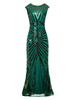 Faschingskostüm 20er Jahre Kleid Charleston Kleid für Damen Polyester Vintage Kleid Karneval Kostüm