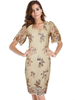Faschingskostüm 20er Jahre Kleid Charleston Kleid Polyester mit Pailletten Vintage Kleid Karneval Kostüm