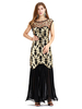 Faschingskostüm 20er Jahre Kleid Charleston Kleid Polyester mit Pailletten Vintage Kleid Karneval Kostüm