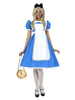 Faschingskostüm Alice im Wunderland kostüm Set poly / baumwollmischung für Damen Alice in Wonderland Polyester und Blau mit Kopfschmuck&und Kleid Karneval Kostüm