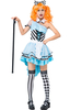 Faschingskostüm Alice im Wunderland Kostüme Color Block Tiered Tüll Alice im Wunderland Karneval Kostüme Karneval Kostüm