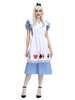 Faschingskostüm Alice im Wunderland Kostüme Poker Spitze kräuselt Bögen Frauen Karneval Kostüme Karneval Kostüm
