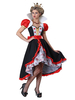 Faschingskostüm Alice im Wunderland Kostüme Rüschenbogen Karnevalskostüme mit rotem Aufdruck Karneval Kostüm Karneval Kostüm