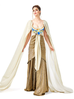 Faschingskostüm Alloween Kostüme Damen ägyptischen Kleid Kopfbedeckungen Tüll Kreise Karneval Kostüm Urlaub Kostüme Karneval Kostüm