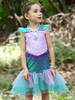Faschingskostüm Ariel Cosplay Kostüm Karneval Disney Kleine Mädchen Meerjungfrau Kleider Karneval Kostüm Karneval Kostüm