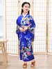 Faschingskostüm Asian Costume Kimono Blue Set Damenkostüme für Kinder Karneval Kostüm