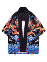 Faschingskostüm Asian Costume Kimono Schwarz Top Pattern Erwachsene Herren Urlaub Kostüme Karneval Kostüm
