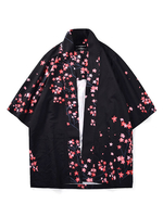 Faschingskostüm Asiatische Kostüm Kimono Schwarz Top Muster des Erwachsenen Männer Urlaub Kostüme Karneval Kostüm