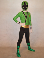 Faschingskostüm Attraktiver Kinder Superheros Zentai aus Elastan in Grün und Schwarz