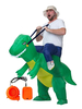 Faschingskostüm Aufblasbare Dinosaurier Reitkostüm Karneval Kostüm Lustige Blow Up Kostüme