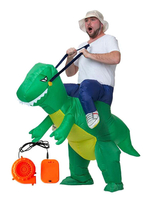 Faschingskostüm Aufblasbare Dinosaurier Reitkostüm Karneval Kostüm Lustige Blow Up Kostüme
