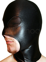 Faschingskostüm Augen mit schwarzem transparente Haube