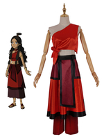 Faschingskostüm Avatar Legende von Korra Katara Red Cosplay Kostüm