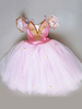 Faschingskostüm Ballett Kleid Tutu Mädchen bestickt Ballerina Kleider Rosa Ballett Tanz Kostüm Karneval Kostüm