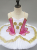Faschingskostüm Balletttanzkleid Rosa Paillettenbänder Kleid Mädchen Tutu Ballerina Kleider Karneval Kostüm