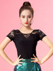 Faschingskostüm Ballroom Dance Costumes Schwarze Damen Lace Rayon Ballroom Dancer Top Karneval Kostüm Karneval Kostüm