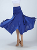 Faschingskostüm Ballroom Dance Kostüm Frauen Royal Blue Performance Maxi Rock Karneval Kostüm