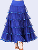 Faschingskostüm Ballroom Dance Kostüm Rock Black Frauen Rüschen Training Dance Bottoms Karneval Kostüm