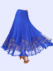 Faschingskostüm Ballroom Dance Kostüm Rock Royal Blue Frauen Floral Training Tanzen Böden Karneval Kostüm