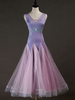 Faschingskostüm Ballroom Dance Kostüm Rosa Kleider Frauen Langarm Perlen Organza Training Tanzen tragen Karneval Kostüm Karneval Kostüm