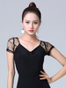 Faschingskostüm Ballroom Dance Kostüme Schwarz Damen Rayon Lace Ballroom Dancer Top Karneval Kostüm Karneval Kostüm