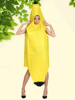 Faschingskostüm Banane Kostüm gelb Cape mit Hut Karneval 2021 Karneval Kostüm