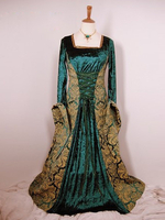 Faschingskostüm Barocke blaue synthetische Frauen Cool Royal Kostüm