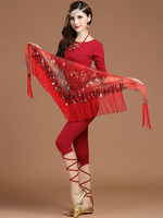 Faschingskostüm Bauchtanz Hosen Pailletten Fringe Dancing Wear für Frauen Karneval Kostüm