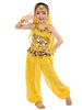 Faschingskostüm Bauchtanz Kostüm Kinder Blue Chiffon Ärmellose indische Bollywood Tanzkostüme