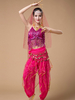 Faschingskostüm Bauchtanz Kostüme Pailletten Fransen Rose Polka Dot Bauchtänzerin Tüll Bauchtanz Wear für Frauen Karneval Kostüm