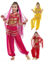Faschingskostüm Bauchtanz Schleier Kostüm Kind hängiger Kopfstück Bollywood Dance Zubehör