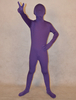 Faschingskostüm Bequemer Unisex Zentai aus Elastan in Dunkellila