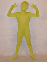 Faschingskostüm Bequemer Unisex Zentai aus Elastan in Graugrün
