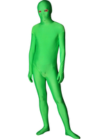 Faschingskostüm Bequemer Unisex Zentai aus Elastan in Grün