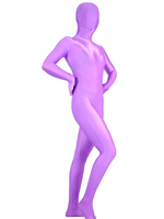Faschingskostüm Bequemer Unisex Zentai aus Elastan in Lila