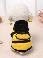 Faschingskostüm Bienen-Haustier-Kostüm-Gelb kleidet polares Vlies-Haustier-Versorgungsmaterial Karneval Kostüm