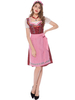 Faschingskostüm Bier Mädchen Kostüm Burgunder Plaid Lace Up Schürze Polyester Oktoberfest Feiertage Kostüme Oktoberfest Kostüme Karneval Kostüm
