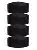 Faschingskostüm Black Mask Für Erwachsene Masquerade Kostüm-Zusätze 4pcs pro Packung