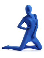Faschingskostüm Blau Lycra Spandex Zentai-Anzug für Frauen