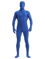 Faschingskostüm Blau Lycra Spandex Zentai-Anzug für Männer